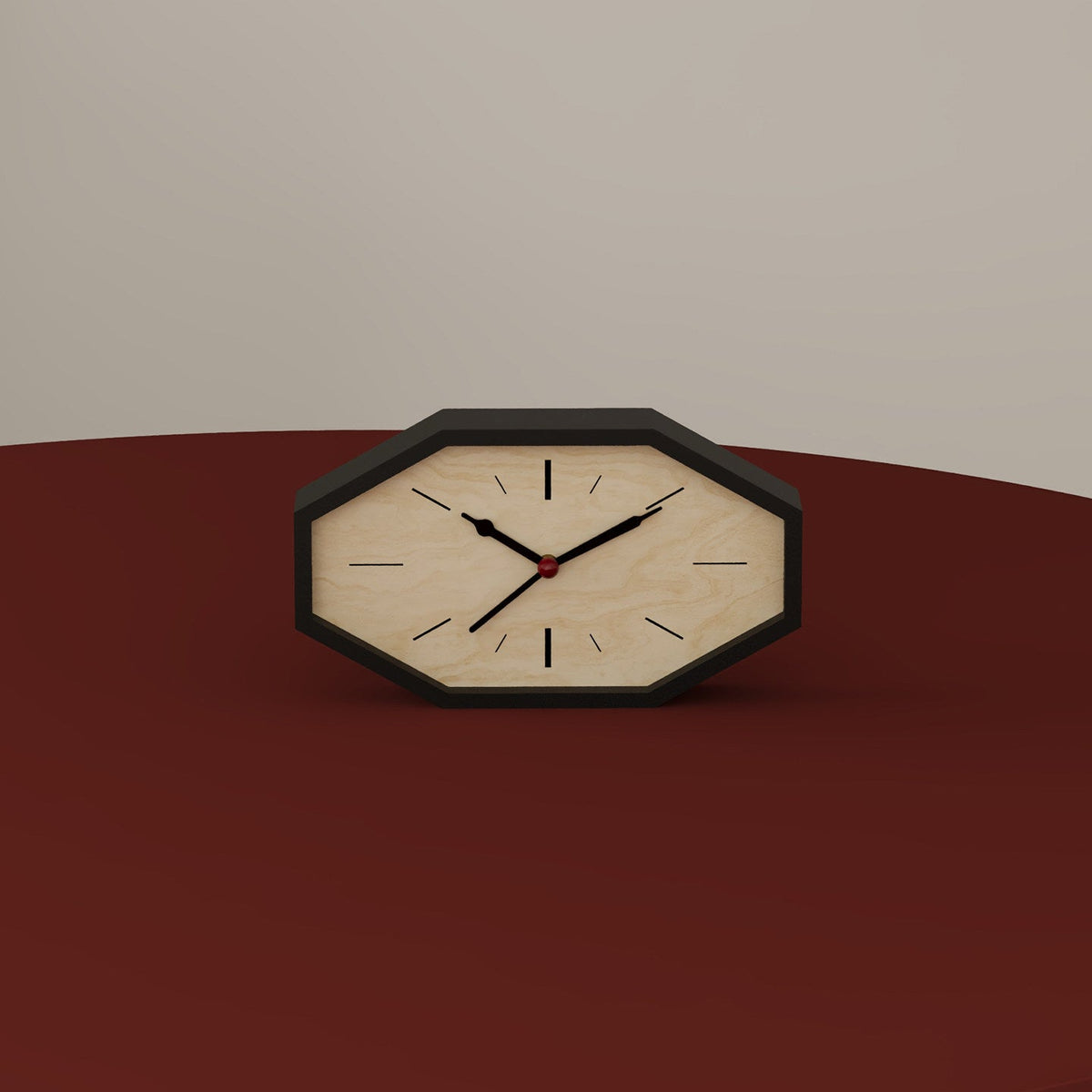 Octagon Dual-Sided Clock