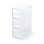 Acrylic Storage 3 Drawers Cubby